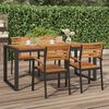 vidaXL Tuintafel met U-vormige poten 180x90x75 cm massief acaciahout
