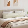 vidaXL Sofa Kussens 2 stuks Crème 200 x 40 cm Cordstof