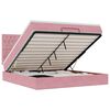 vidaXL Ottoman bed met matrassen 160x200cm fluweel roze