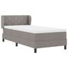 vidaXL Boxspringbed met matras met hoofdeinde Taupe 90 x 200 cm Stof