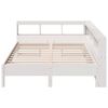 vidaXL Bed met boekenkast zonder matras grenenhout wit 150x200 cm