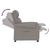 vidaXL Massagestoel elektrisch stof taupe