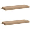 vidaXL Bank Kussens SOEST 2 st 100% Polyester Zand 110 x 40 x 8 cm