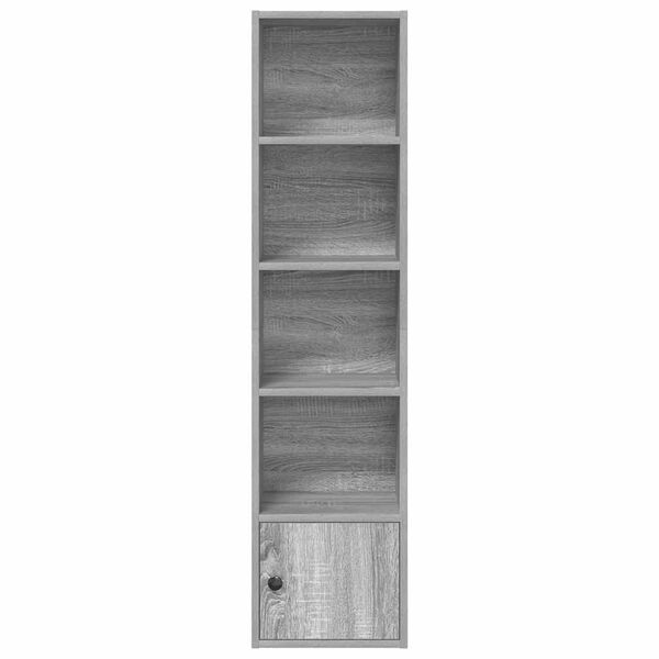 vidaXL Boekenkast 31x24x127 cm bewerkt hout grijs sonoma eikenkleurig