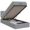 vidaXL Ottoman bed met matras Lichtgrijs 80 x 200 cm Stof