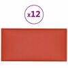 vidaXL Wandhoofdbord 12 st 90 x 15 cm Grijs Stof