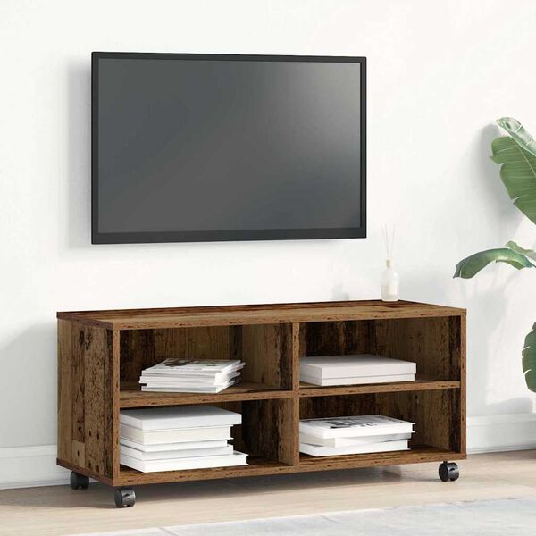 vidaXL TV-kast Bruin 90 x 35 x 40,5 cm Bewerkt hout