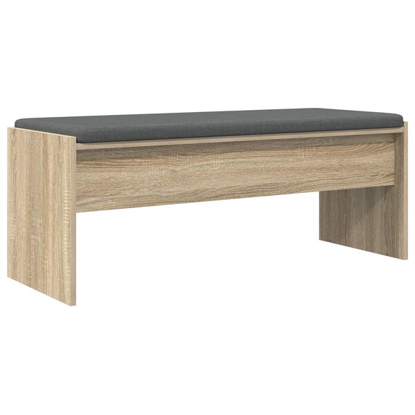 vidaXL Halbank met kussen Sonoma Eiken 103 x 38 x 40 cm