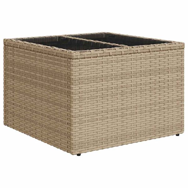 vidaXL Bankstel 7 pcs Beige en Cr&egrave;me poly rattan