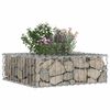 vidaXL Gabion Verhoogd Bed Zilver 60 x 60 x 20 cm Gegalvaniseerd staal