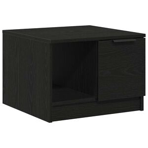 vidaXL Salontafel Zwart Eiken 50 x 50 x 36 cm Bewerkt hout