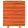 vidaXL Plantenbak 60x60x72 cm massief grenenhout wasbruin