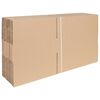 vidaXL Vouwdoos met opslag 50 pcs Naturel 40 x 30 x 10 cm Karton
