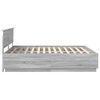 vidaXL Bedframe met hoofdeinde Grijs Sonoma 180 x 200 cm Bewerkt hout