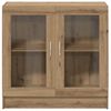 vidaXL Boekenkast 82,5x30,5x80 cm bewerkt hout artisanaal eikenkleurig