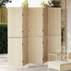 vidaXL Kamerverdeler Beige 242 x 180 cm poly rattan