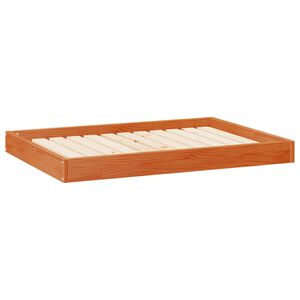 vidaXL Hondenbed Wasbruin 101,5 x 74 x 9 cm Massief Vurenhout