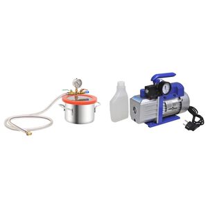 vidaXL Vacu&uuml;mkamer met 1-traps pomp 3,7 L