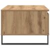 vidaXL Salontafel 90x50x36,5 cm bewerkt hout artisanaal eikenkleurig