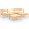 vidaXL 5-delige Loungeset massief grenenhout