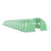 vidaXL Tuinkas met stalen frame 80 m&sup2; 20x4x2 m groen