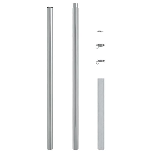 vidaXL Zonnezeilpaal 200 cm roestvrij staal
