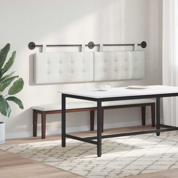 vidaXL Hangend Hoofdeinde Wandgemonteerd Nep Leer