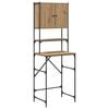 vidaXL Wasmachinekast Artisanaal eiken 68 x 48,5 x 194 cm Bewerkt hout
