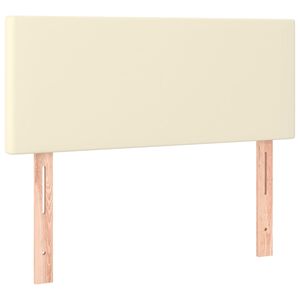vidaXL Hoofdbord 100x5x78/88 cm kunstleer cr&egrave;mekleurig