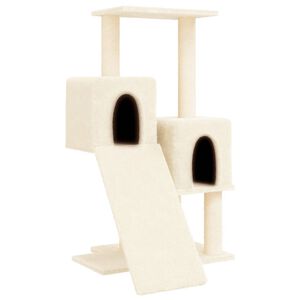 vidaXL Kattenmeubel met sisal krabpalen 82 cm cr&egrave;mekleurig