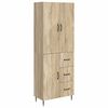vidaXL Kastenset 2 pcs Sonoma Eiken 66 x 34,5 x 89,5 cm Bewerkt hout