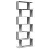 vidaXL Kamerscherm / boekenkast 6-laags 70x24x193 cm hout grijs sonoma