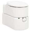 vidaXL Campingtoilet ge&iuml;ntegreerd 24+17 L HDPE en staal wit