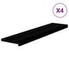 vidaXL Traptreden 4 st 110x30x2 cm massief eikenhout bruin-zwart
