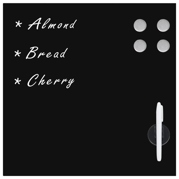 vidaXL Magneetbord wandmontage 50x50 cm glas