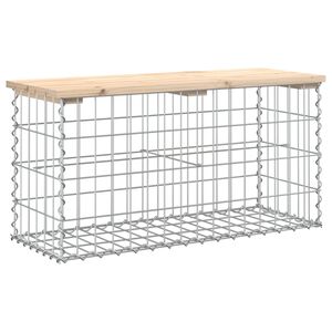 vidaXL Tuinbank schanskorfontwerp 83x31,5x42 cm massief grenenhout