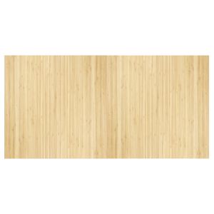 vidaXL Vloerkleed rechthoekig 100x200 cm bamboe lichtnaturel