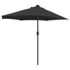 vidaXL Tuinparasol Zwart 294 x 150 x 224 cm Polyester en staal