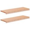 vidaXL Trapmatten 2 st Naturel 70 x 30 x 2 cm Massief beukenhout