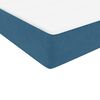 vidaXL Boxspring met matras fluweel donkerblauw 120x220 cm