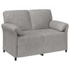 vidaXL 2-Zits Sofa Lichtgrijs 138 x 83 x 95 cm Fluweel