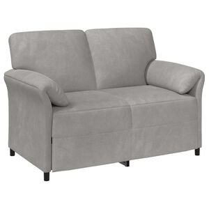 vidaXL 2-Zits Sofa Lichtgrijs 138 x 83 x 95 cm Fluweel