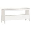 vidaXL Halbank 100x28x45 cm massief grenenhout wit