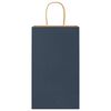 vidaXL Papieren zakken 50 st met hengsels 21x11x36 cm blauw