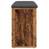 vidaXL Schoenenbank 102x32x50 cm bewerkt hout oud houtkleurig