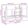 vidaXL Bunk Bed voor Kinderen Oudhout 100 x 190 cm Bewerkt hout
