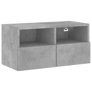 vidaXL Tv-wandmeubel 60x30x30 cm bewerkt hout betongrijs