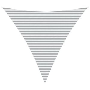 vidaXL Zonneschaduwzeil Lichtgrijs en wit. 4,5 x 4,5 x 4,5 m
