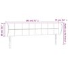 vidaXL Hoofdbord met randen 183x23x78/88 cm fluweel zwart