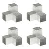 vidaXL Paalverbindingen 4 st Y-vorm 101x101 mm gegalvaniseerd metaal